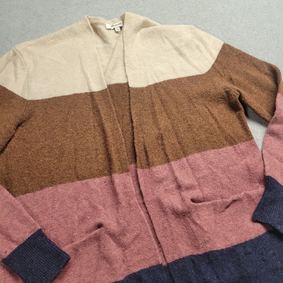 Madewell Sweaters - Madewell Kent Striped Cardigan Sweater in Coziest Yarn Colorblock Alpaca Blend S